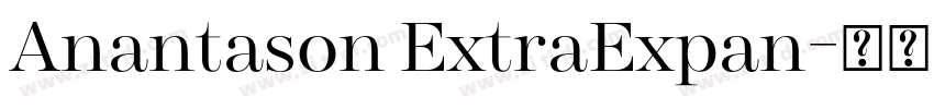 Anantason ExtraExpan字体转换